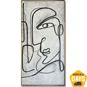 WITH MYSELF 116x50 cm