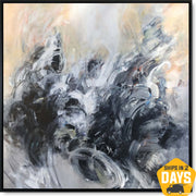 GRAYSCALE VORTEX 117x117 cm