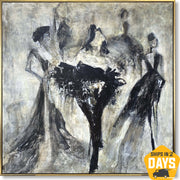 SHADOW CHOREOGRAPHY 101x101 cm