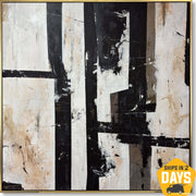 CONTRASTING REALMS 116x116 cm