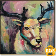 WILD DEER 102x102 cm