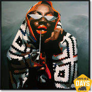 IN THE ARMS OF WARMTH 110x110 cm