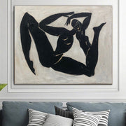 Large Abstract Figurative Black And White Original Paintings On Canvas Modern Fine Art Minimalist Art Ancient Greek Culture Wall Art | GREEK WARRIORS - Trend Gallery Art | Original Abstract Paintings