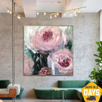 SPRING PEONIES 60x60 cm