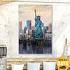 LIBERTY IN THE CITYSCAPE 183x127 cm