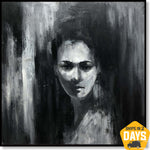 GHOSTED FACE 102x102 cm