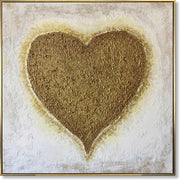 GOLDEN HEART 102x102 cm