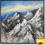 SNOWY SUMMITS 91.4x91.4 cm