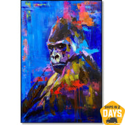 MAJESTIC GORILLA 117x76 cm