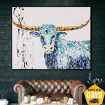 TEXAS LONGHORN 56x71 cm